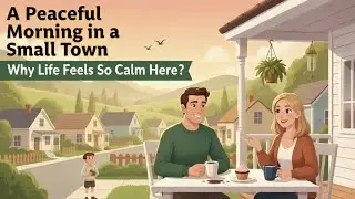 Daily Routine in a Small Town | Easy A1 English Conversation | Listening Practice