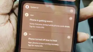 Phone is getting warm. Some features limited while phone cools downTap. Phone turned off dus to heat