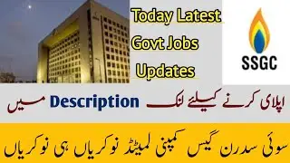 Today Latest Sui Gas Jobs 2025 - SSGC Jobs apply Online #viral #viralvideo