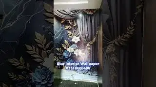 new 3D Modern wallpaper designs 😍 #interior444
