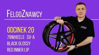 FelgoZnawcy #20  - Felga 79Wheels SV A 18'' BGRIL  Black glossy red inner lip