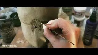 Part4 Free instructions of a portrait bust of a childs head made using a ceramic sculpture template