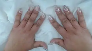 Watch Me Work / Milk Bath / Gel X Nails /  Foil Flowers