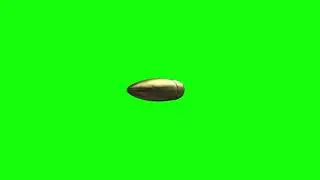 green screen 3d bullet Animation