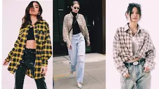 Plaid shirts with jeans / watch now 🌹