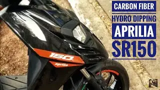carbon fiber hydro dipping | modified Aprilia SR150