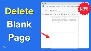 Как удалить страницу в Google Docs