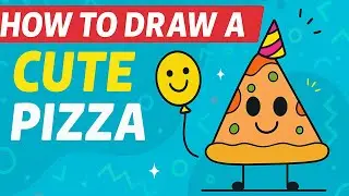 How to Draw a Slice of Pizza and Color It | Easy Drawing for Kids Step by Step!