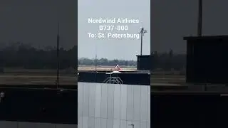 Nordwind Airlines B737-800 from BER Berlin to LED St. Petersburg | recorded Sommer 2021