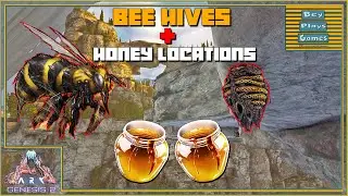 ARK: Genesis 2 | Bee Hive/Honey & Giant Queen Bee Spawn Locations | They are Now On XBOX!!
