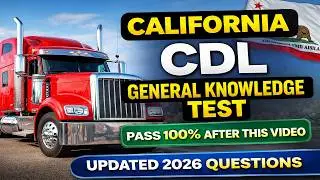 California CDL General Knowledge Test || 2026 Updated!!