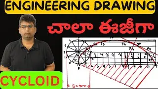 cycloid|engineering drawing btech 1st year basic imp question|#drawing #btech_drawing #cycloid