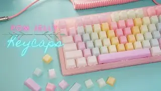 POM Jelly Rainbow Keycaps (no sound test)