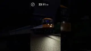 Electric loco Class 86 departs Astley station - British Railway