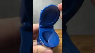 This mini toilet squirts!? Is it a stupid toy? Yes. Do I regret buying it? No. #mini #toilet  #gacha