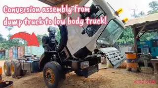 How to convert dump truck to low body tractor! (Full video)