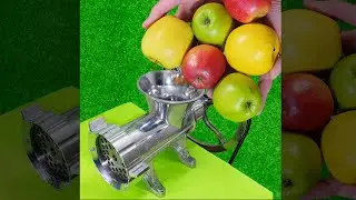 EXPERIMENT APPLE VS MEAT GRINDER #shorts