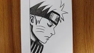 Naruto Anime Drawing Easy | Pencil sketch Anime easy for beginners