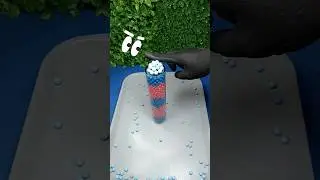 Reverse Marbles Video  (Oddly Satisfying pink  & Blue Beads ASMR) 