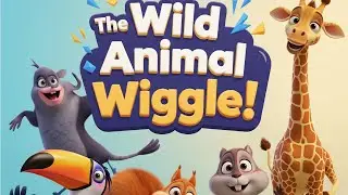 The Wild Animal Wiggle! | Fun Safari Song for Kids | Learn Animal Moves & Sounds!