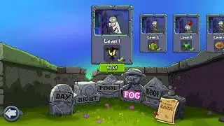 PLANTS VS ZOMBIES (FOG) LEVEL 1