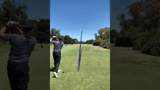 Aussie Golfer Crushes Driver on Difficult Par 4 #golf