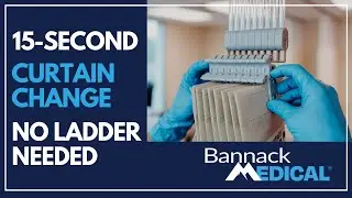Change Hospital Privacy Curtains in 15 Seconds  (No Ladder Needed)