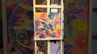 Mandala Uwolnienia - abstrakcja #shorts #mandala #painting #malowanie #abstractart #malujbaluj