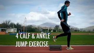 Ankle and calf workouts - strengthening and stability for increase vertical jump. Plyo box set.