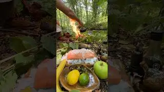 Отдых в Чечне: шашлык из семги | salmon bbq #cooking #salmon #bbq #семга #шашлык #adamdoc #food #eat