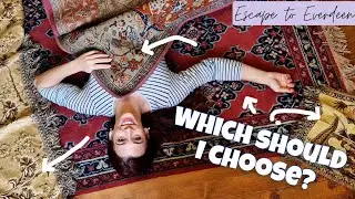 Choosing Carpets and starting a Bed Canopy