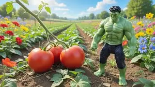 Hulk Grows Giant Tomatoes😲🍅 | Fun Farming Video for Kids | #viral | #trending | #viralvideo | #toys 
