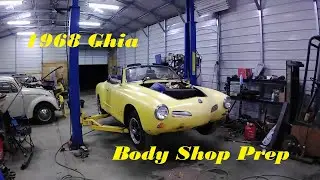 1968 VW Karmann Ghia engine removal and Tear down getting read for body shop