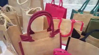 Wide range of small medium large jute bag natural and colour