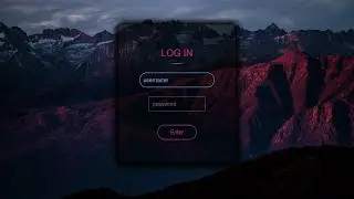 BEAUTIFUL Animated Login Form using only HTML & CSS