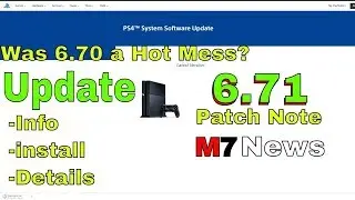 New PS4 firmware 6.71 update | PlayStation 4 - 6.71 Install and details | #PS4 2019