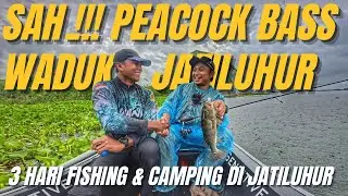 HUJAN BADAI TETAP NEKAT MANCING DEMI STRIKE IKAN ASLI AMAZON INI‼️ PEACOCK BASS WADUK JATILUHUR‼️