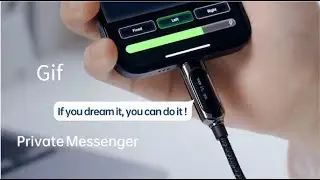 PixelCable-アニメが動く？！アプリ連携のミニディスプレイ付きUSB充電ケーブル