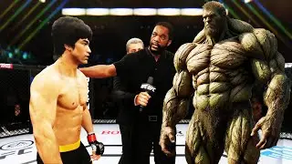 PS5 Bruce Lee vs. Earth Troll (EA Sports UFC 4)
