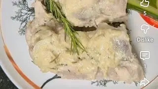 White Sauce Steam Chicken / Oven Baked Chicken / Diet Chicken Recipe / Pan Steam Chicken Recipe 