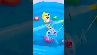 ASMR Unboxing Miniature Pinkfong Baby Shark Water Fishing & Sand Play | Satisfying Toy Play