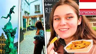 Amerikaan probeert Belgische Frieten in Antwerpen | Elke Gemeente in België bezoeken: Antwerpen