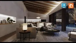 Japanese Villa  3d Interior Scene  Tutorial Step by Step in Corona Render