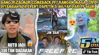 BANG RIZALMUK COMEBACK FF? KANGEN MASA COVIDDITAMBAH ADA EVENT DAPETIN 5 MILYAR&nbsp;DARI&nbsp;FF&nbsp;BEUH😱