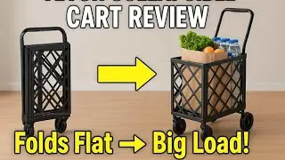 VEVOR Collapsible Folding Cart Review | Portable Utility Cart for Groceries, Laundry & Travel&rdquo;