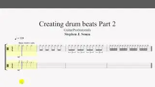 Guitar Pro 6 tutorial - Creating drum beats Part 2