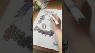 easy unicorn 🦄 drawing with numbers of  67#easy unicorn