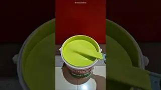 Color Mixing - Making Lime Green Paint #paint #machine #colors