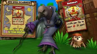 Wizard101: Обратный прыжок - Задание на заклинание огня 75 уровня