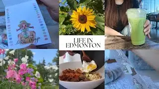 🇨🇦summer vibes☀️community garden walk, cooking chicken in coconut milk, stationery haul: pion, ldv🌻